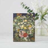 Carte Postale Vincent van Gogh Bouquet de fleurs dans un vase (Debout devant)