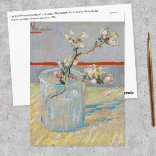 Carte Postale Vincent van Gogh - Branche d'amandier dans un verr