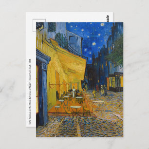 Carte Postale Vincent van Gogh - Café Terrasse en soirée