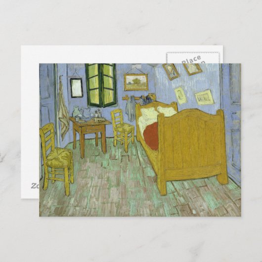 Carte Postale VINCENT VAN GOGH - Chambre à Arles 1888 (Devant / Derrière)