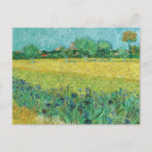 Carte Postale Vincent van Gogh - Champ avec Iris près d'Arles (Devant)