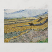 Carte Postale Vincent Van Gogh, Champ clos avec laboureur (Devant)