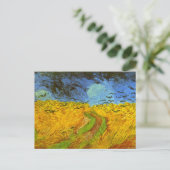Carte Postale Vincent van Gogh Champ de blé avec corbeaux (Debout devant)