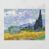 Carte Postale Vincent Van Gogh - Champ de blé avec cyprès (Devant)
