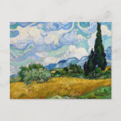 Carte Postale Vincent Van Gogh - Champ de blé avec cyprès (Devant)