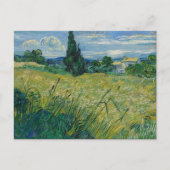 Carte Postale Vincent Van Gogh, Champ de blé vert avec cyprès (Devant)