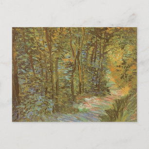 Carte Postale Vincent van Gogh - Chemin dans les bois