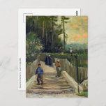 Carte Postale Vincent van Gogh - Chemin en pente à Montmartre<br><div class="desc">Chemin en pente à Montmartre - Vincent van Gogh,  1886</div>