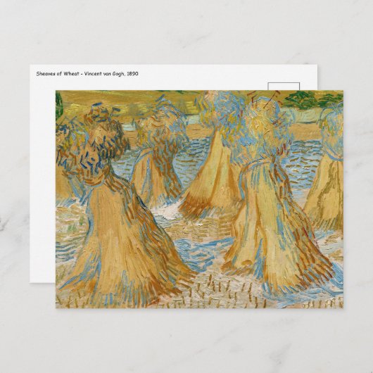 Carte Postale Vincent van Gogh - Chênes du blé (Devant / Derrière)