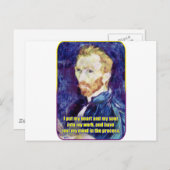 Carte Postale Vincent van Gogh - Citation (Devant / Derrière)