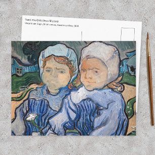 Carte Postale Vincent van Gogh - Deux petites filles