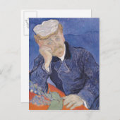 Carte Postale Vincent van Gogh | Dr Paul Gachet, 1890 (Devant / Derrière)