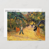 Carte Postale Vincent van Gogh - Entrée du Parc Public, Arles (Devant / Derrière)