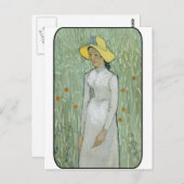 Carte Postale Vincent van Gogh - Femme en champ (Devant / Derrière)