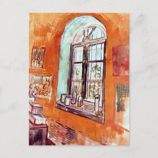 Carte Postale Vincent Van Gogh - Fenêtre Du Studio Vincent (Devant)