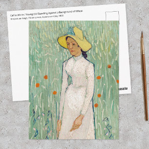 Carte Postale Vincent van Gogh - Fille en Blanc