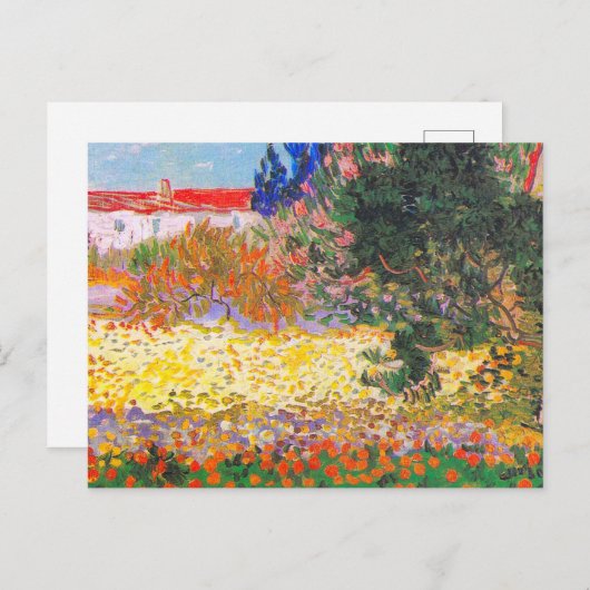 Carte Postale Vincent Van Gogh Flower Garden (Devant / Derrière)