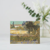 Carte Postale Vincent van Gogh - Flower Garden (Debout devant)