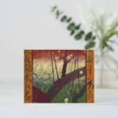 Carte Postale Vincent Van Gogh Flower Plum Tree Art (Debout devant)
