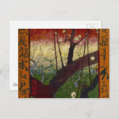 Carte Postale Vincent Van Gogh Flower Plum Tree Art (Devant / Derrière)
