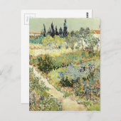 Carte Postale Vincent Van Gogh Garden (Devant / Derrière)