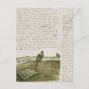 Carte Postale Vincent van Gogh Homme tirant une corde