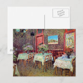 Carte Postale Vincent Van Gogh - Intérieur d'un restaurant (Devant / Derrière)