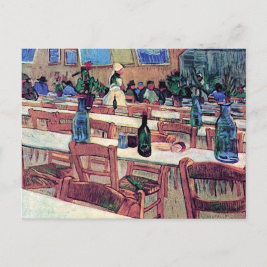 Carte Postale Vincent Van Gogh - Intérieur d'un restaurant (Devant)