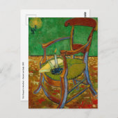 Carte Postale Vincent van Gogh - La chaise de Paul Gauguin (Devant / Derrière)