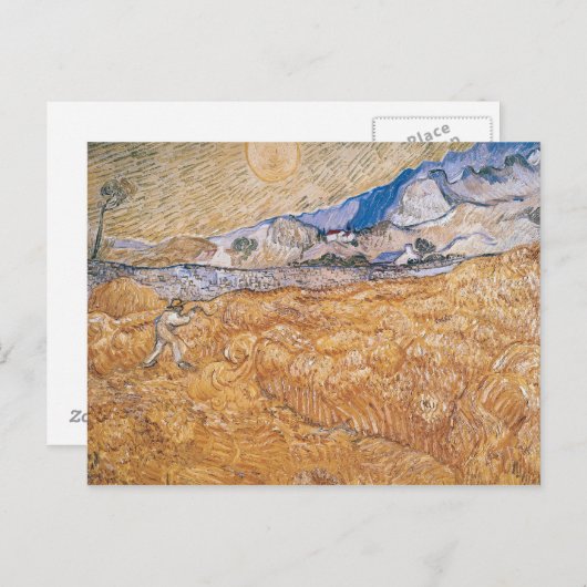 Carte Postale Vincent van Gogh | La Moissonneuse (Devant / Derrière)