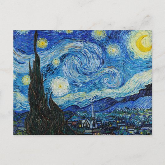 Carte Postale Vincent Van Gogh La Nuit étoilée (Devant)