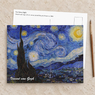 Carte Postale Vincent Van Gogh - La nuit étoilée