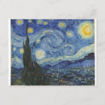 Carte Postale Vincent van Gogh | La Nuit étoilée, juin 1889<br><div class="desc">VAN GOGH->Post-impressionniste, étoiles, étoile, nocturne, paysage, cloche de l'église, lune, clair de lune, arbre, ciel, cosmique, St, Remy, Provence, Français, Saint-Remy, Post-impressionnisme, iconique\\La nuit étoilée, juin 1889 (huile sur toile), Gogh, Vincent van (188) 53-90) / Museum of Modern Art, New York, USA / The Bridgeman Art Library | Numéro de...</div>