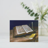 Carte Postale Vincent van Gogh La vie morte avec la Bible (Debout devant)