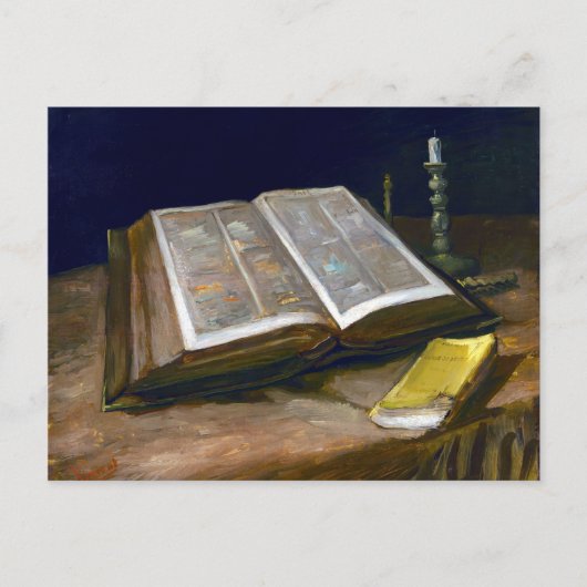 Carte Postale Vincent van Gogh La vie morte avec la Bible (Devant)