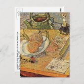 Carte Postale Vincent van Gogh - La vie morte avec tableau (Devant / Derrière)