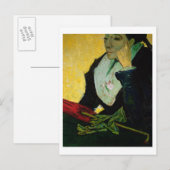 Carte Postale Vincent van Gogh | L'Arlesienne, détail, 1888 (Devant / Derrière)