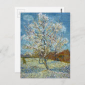 Carte Postale Vincent van Gogh Le Peach Tree Rose (Devant / Derrière)