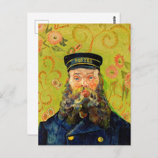 Carte Postale Vincent Van Gogh Le Postman Joseph Roulin (Devant / Derrière)