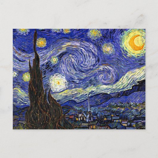 Carte Postale Vincent Van Gogh - Le Starry Night Fine Art (Devant)