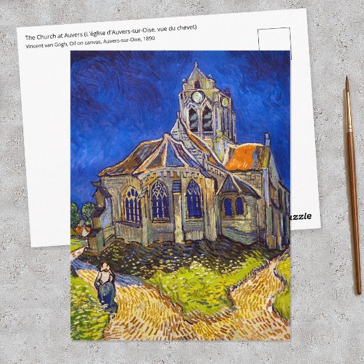 Carte Postale Vincent van Gogh - L'église d'Auvers