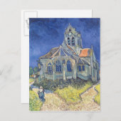 Carte Postale Vincent van Gogh | L'église d'Auvers-sur-Oise (Devant / Derrière)