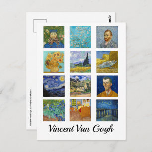 Carte Postale Vincent Van Gogh - Les chefs-d'oeuvre Mosaic