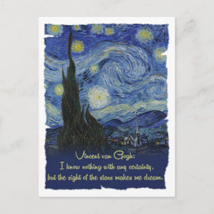 Carte Postale Vincent van Gogh Les étoiles me font rêver CC0774 