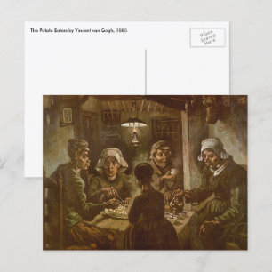 Carte Postale Vincent van Gogh - Les Mangeurs de pommes de terre