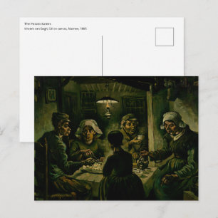 Carte Postale Vincent van Gogh - Les mangeurs de pommes de terre