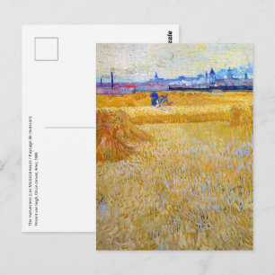 Carte Postale Vincent van Gogh - Les Moissonneurs