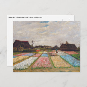Carte Postale Vincent van Gogh - Lits à fleurs en Hollande
