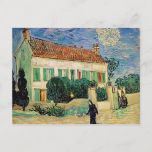 Carte Postale Vincent van Gogh   Maison Blanche à la Nuit, 1890