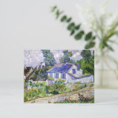 Carte Postale Vincent van Gogh, Maisons à Auvers, (Debout devant)